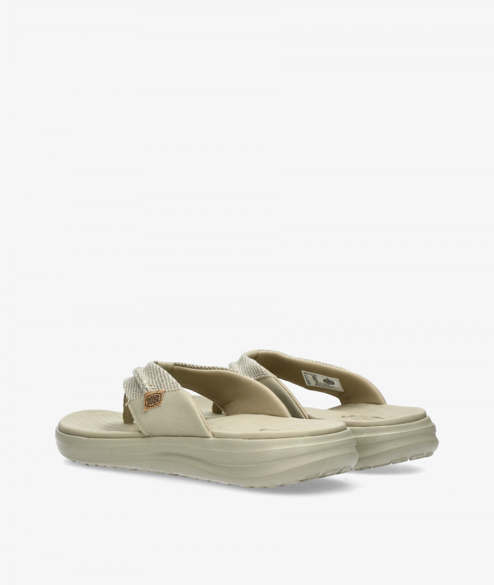 Sandalias Dude  FINN FLIP BRAIDED en beige