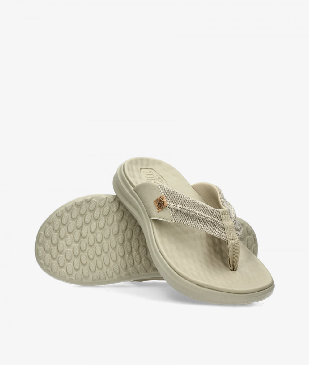 Sandalias Dude  FINN FLIP BRAIDED en beige