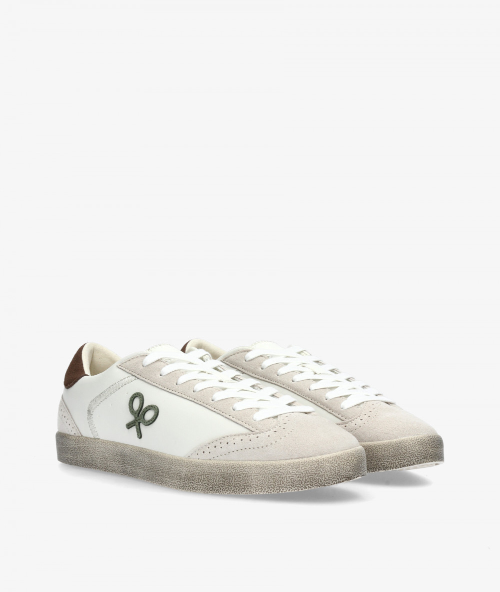 Deportivos Silbon  DESGASTADA en blanco