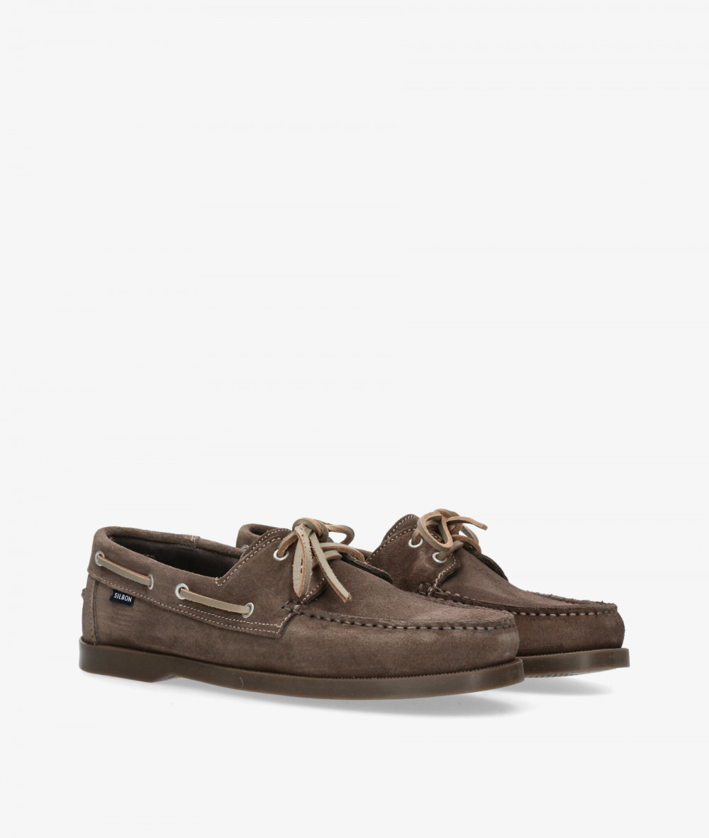 Naúticos Silbon SPORT NAUTICO en serraje taupe