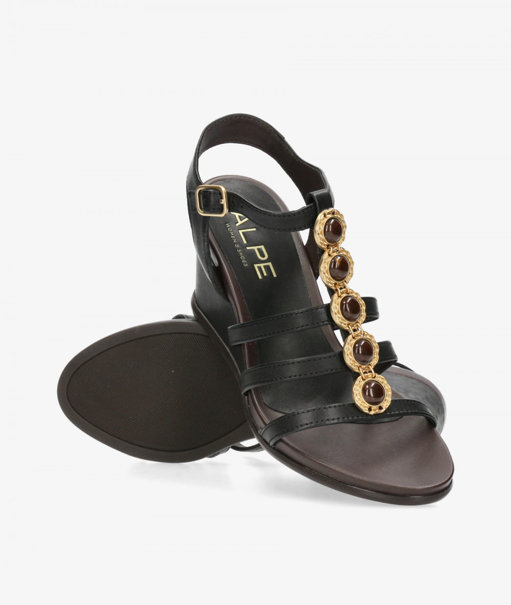 Sandalias Alpe  5615 en negro