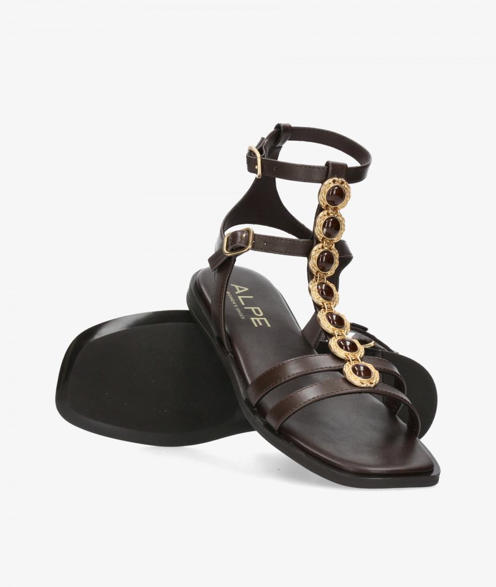 Sandalias Alpe  5595 en marrón