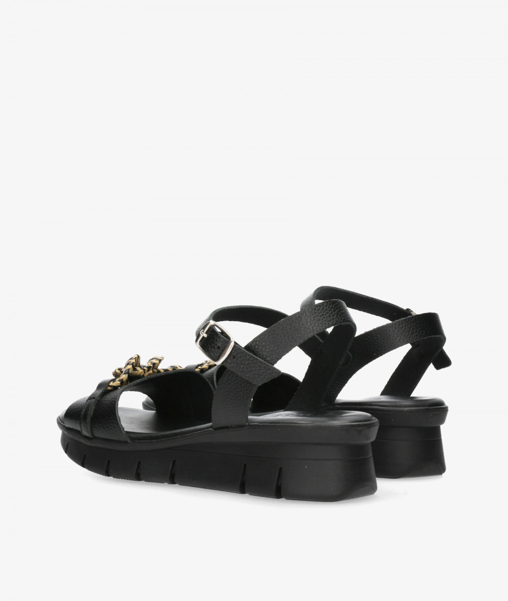 Sandalias Valeria´s  2622-R en negro