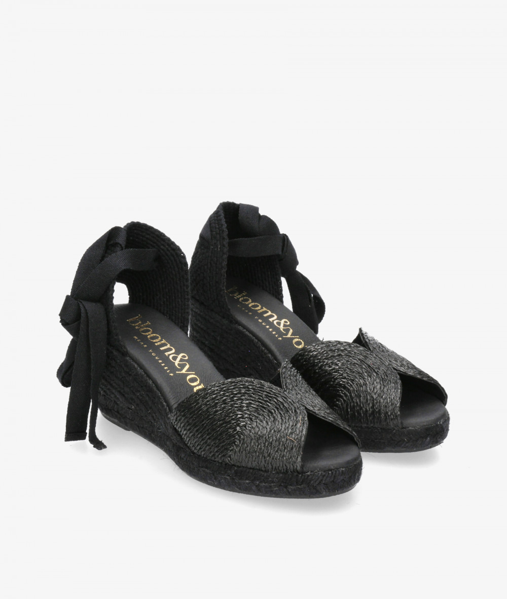 Alpargatas bloom&you  MAGNOLIA en negro