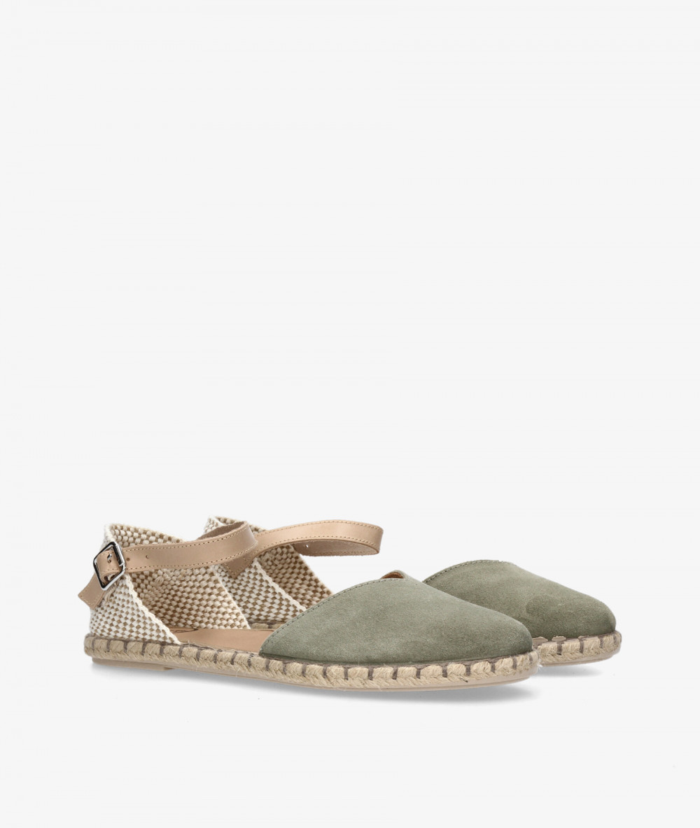 Alpargatas Myers  OC-5 en serraje kaki
