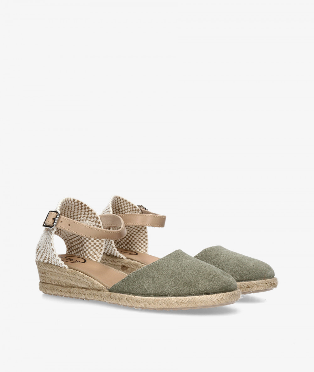 Alpargatas Myers  OC-1 en serraje kaki