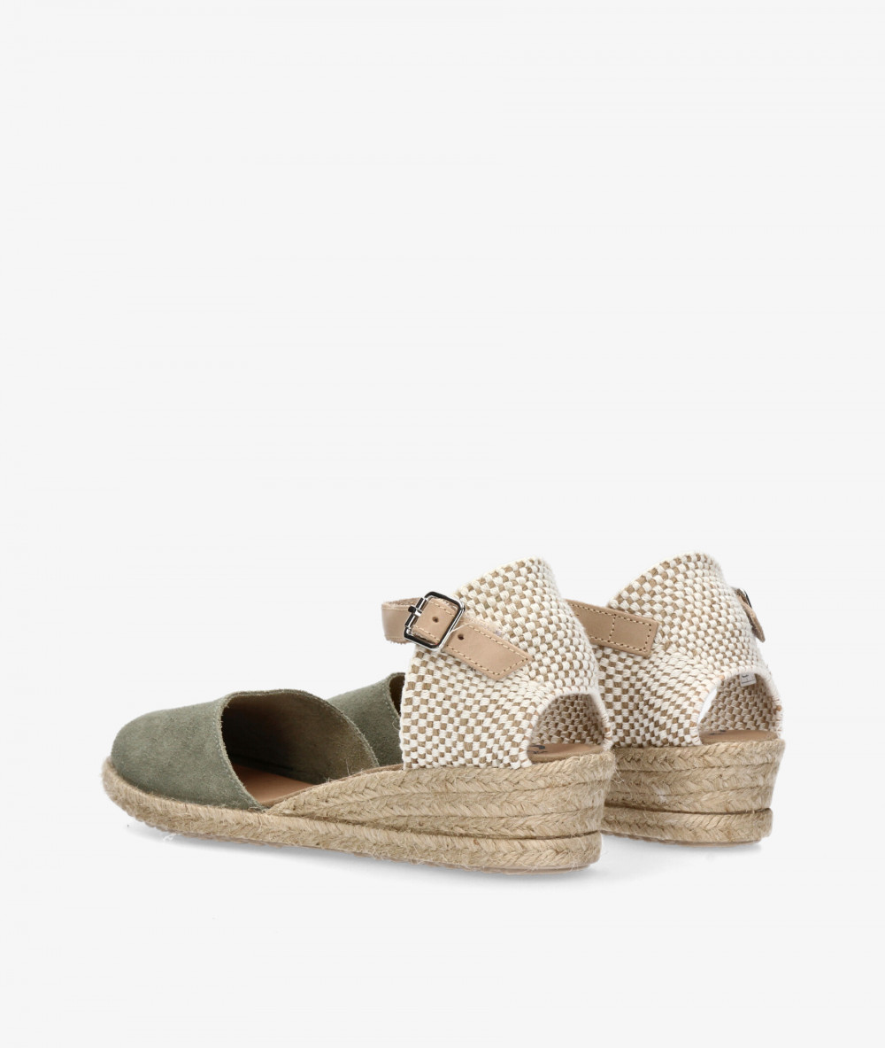 Alpargatas Myers  OC-1 en serraje kaki