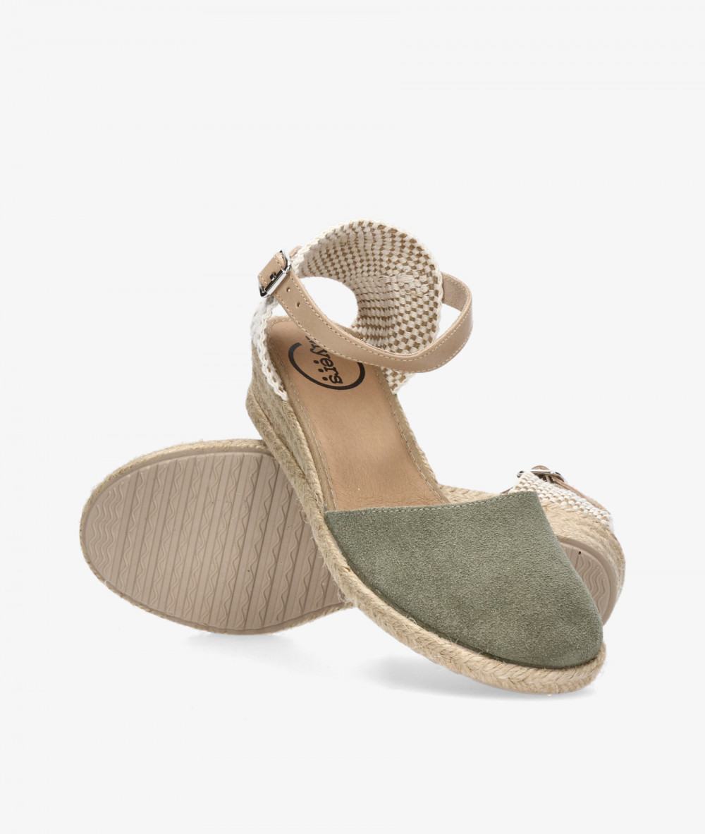 Alpargatas Myers  OC-1 en serraje kaki