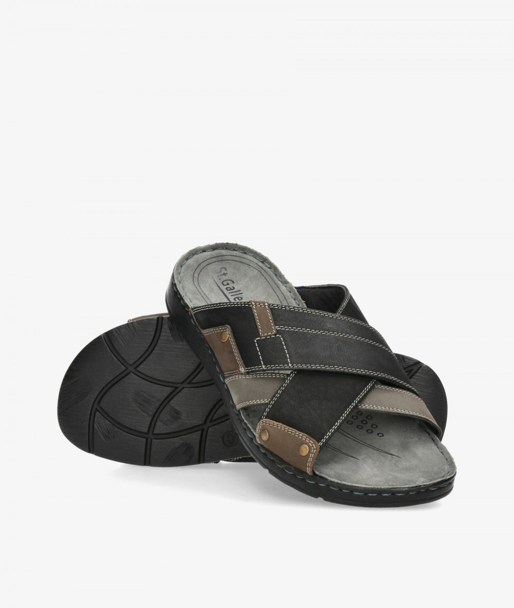 Sandalias St. Gallen  GARMONEGRO  en negro