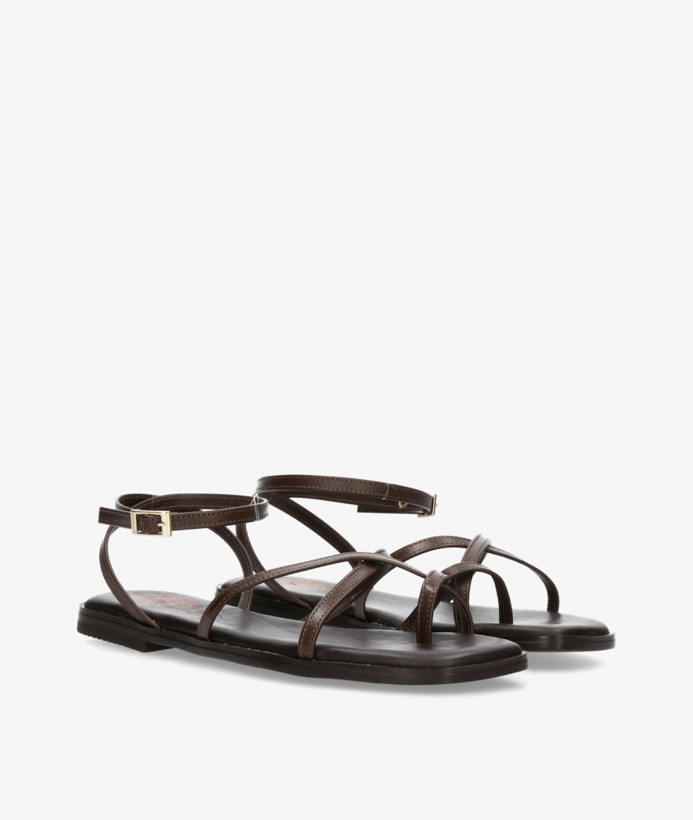 Sandalias Porronet  3222 en marrón
