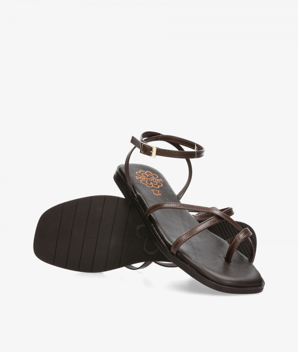 Sandalias Porronet  3222 en marrón