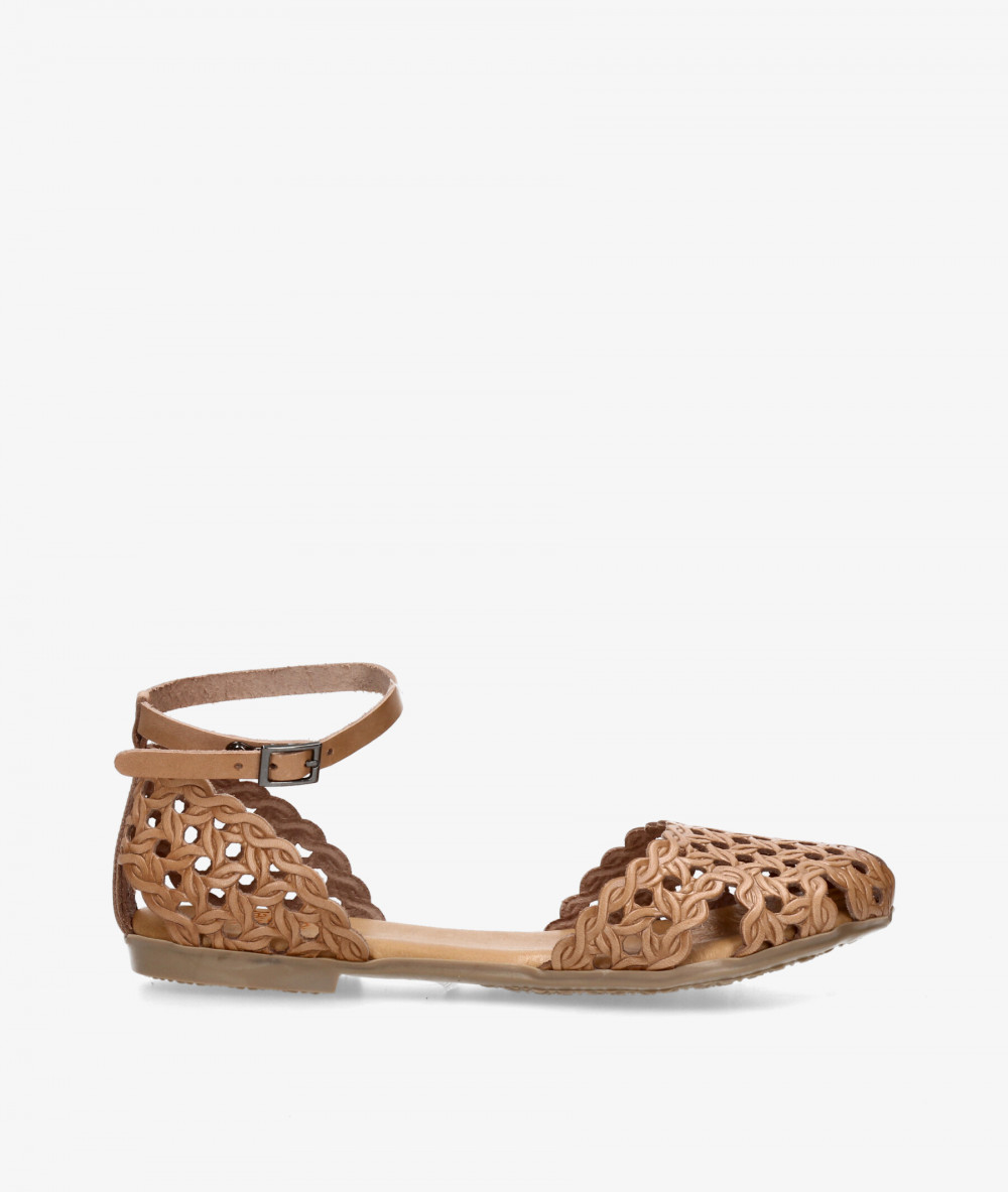 Zapatos planos Porronet 3202 en topo