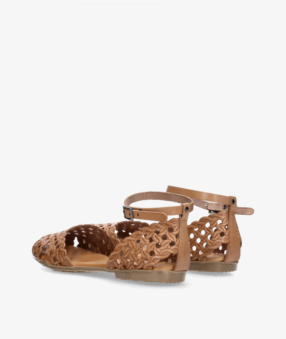 Zapatos planos Porronet 3202 en topo