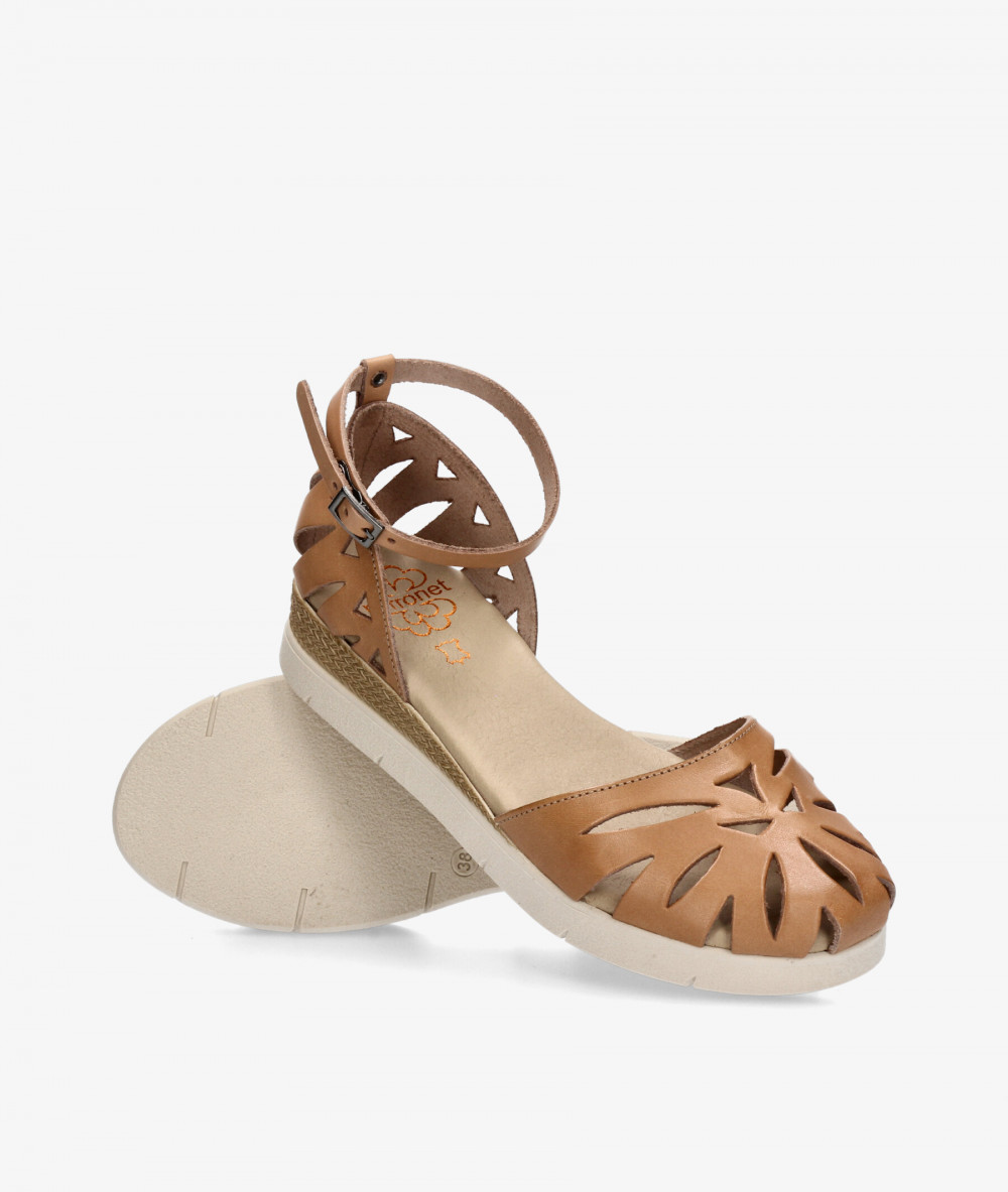 Zapatos planos Porronet 3276 en topo