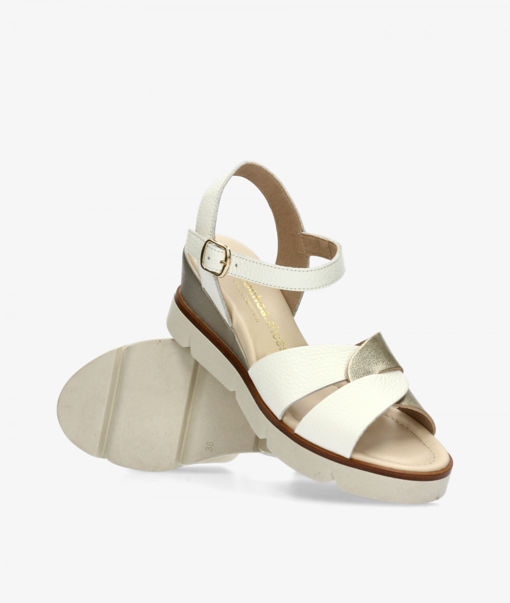 Sandalias pabloochoa.shoes  40001 en hueso