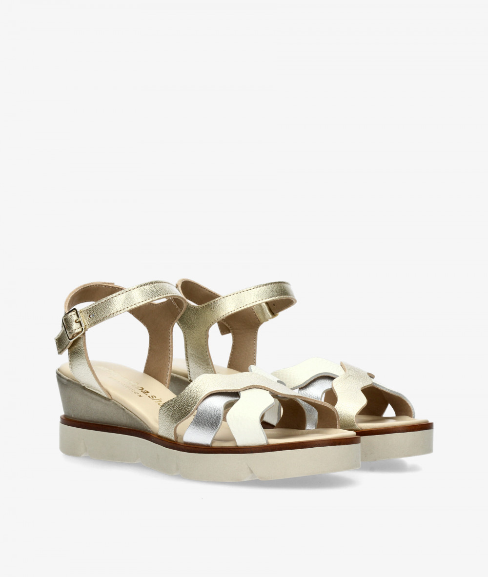 Sandalias pabloochoa.shoes  40011 en platino