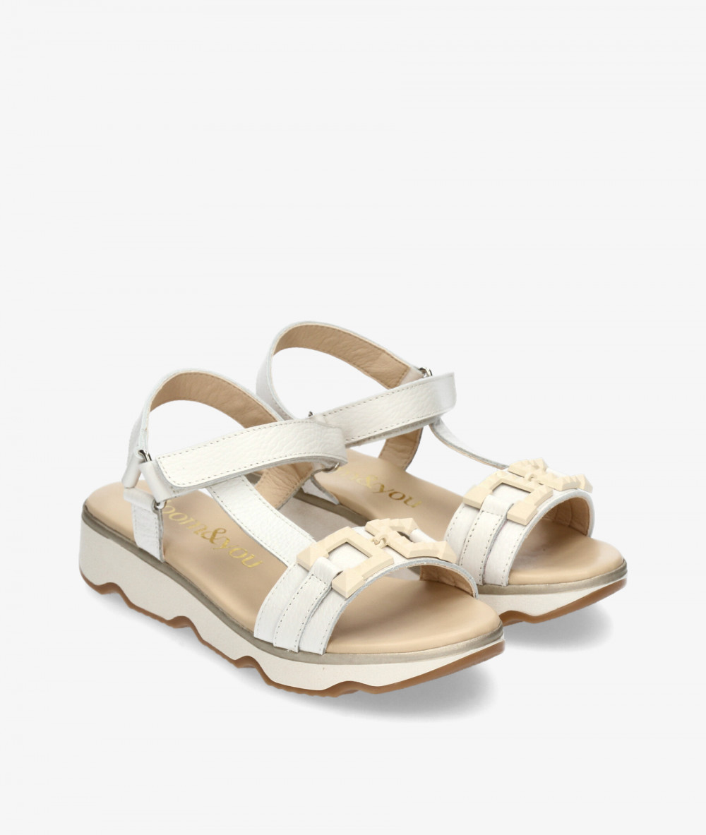 Sandalias bloom&you  1013 en hueso