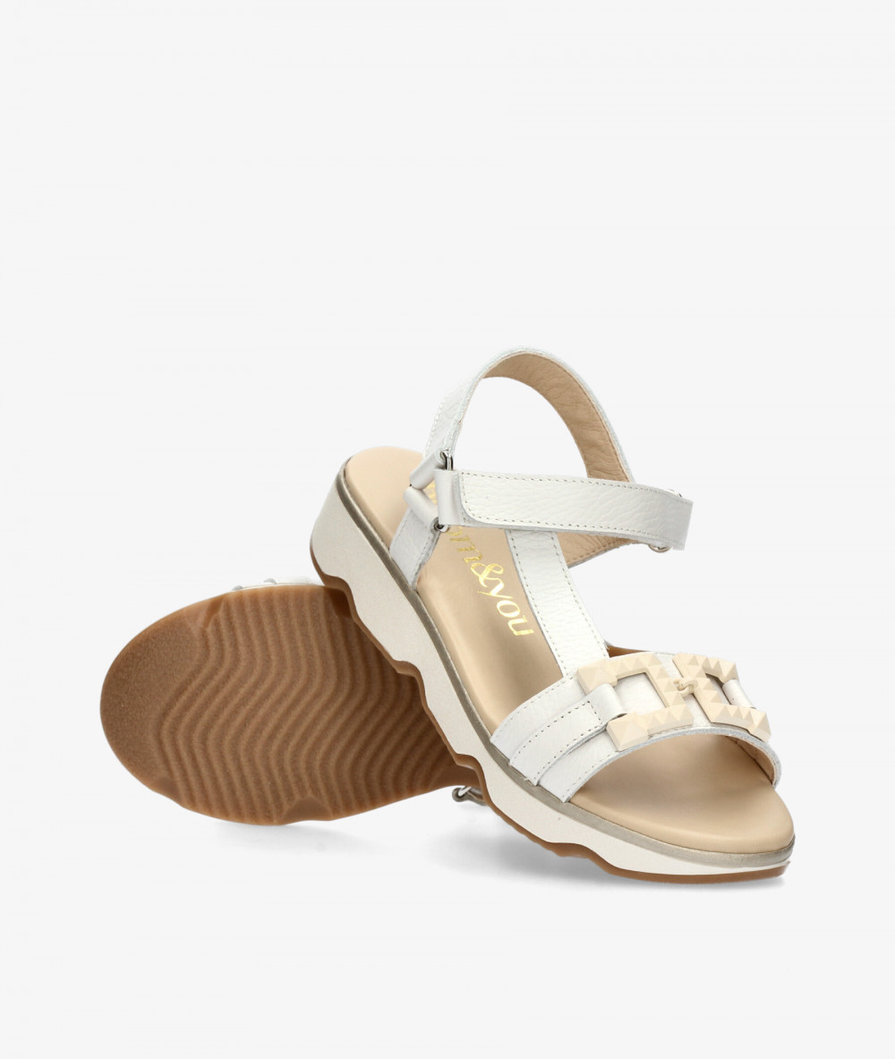 Sandalias bloom&you  1013 en hueso