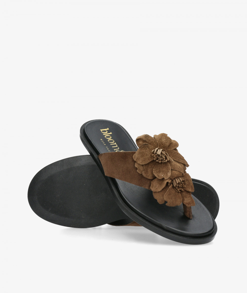 Sandalias bloom&you  FIORELLA en serraje marrón