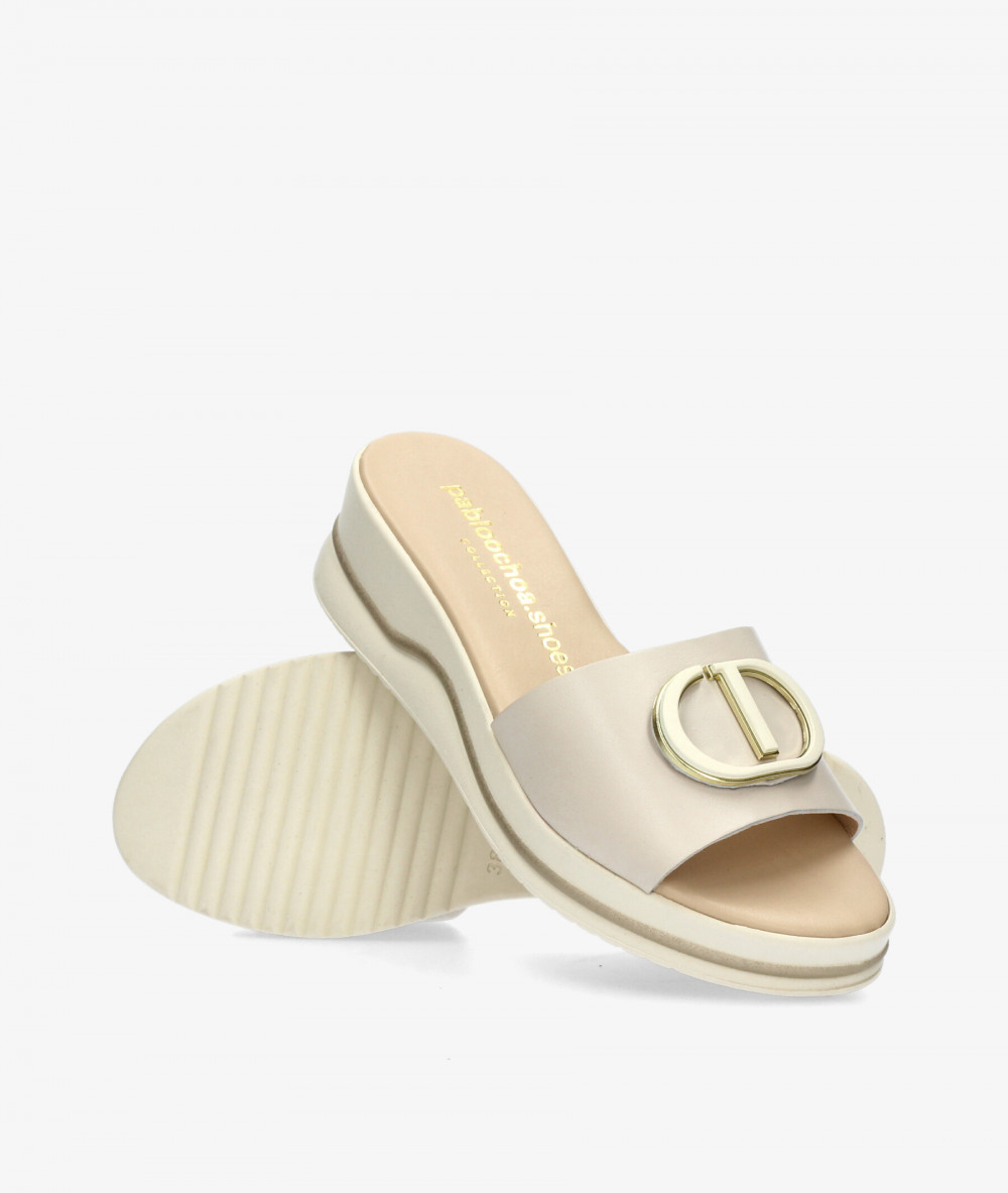 Sandalias pabloochoa.shoes  1018 en hueso