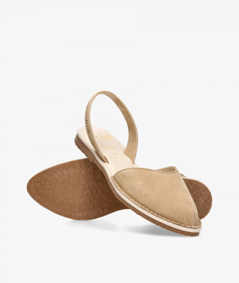 Sandalias Ria  62010 en ante camel 