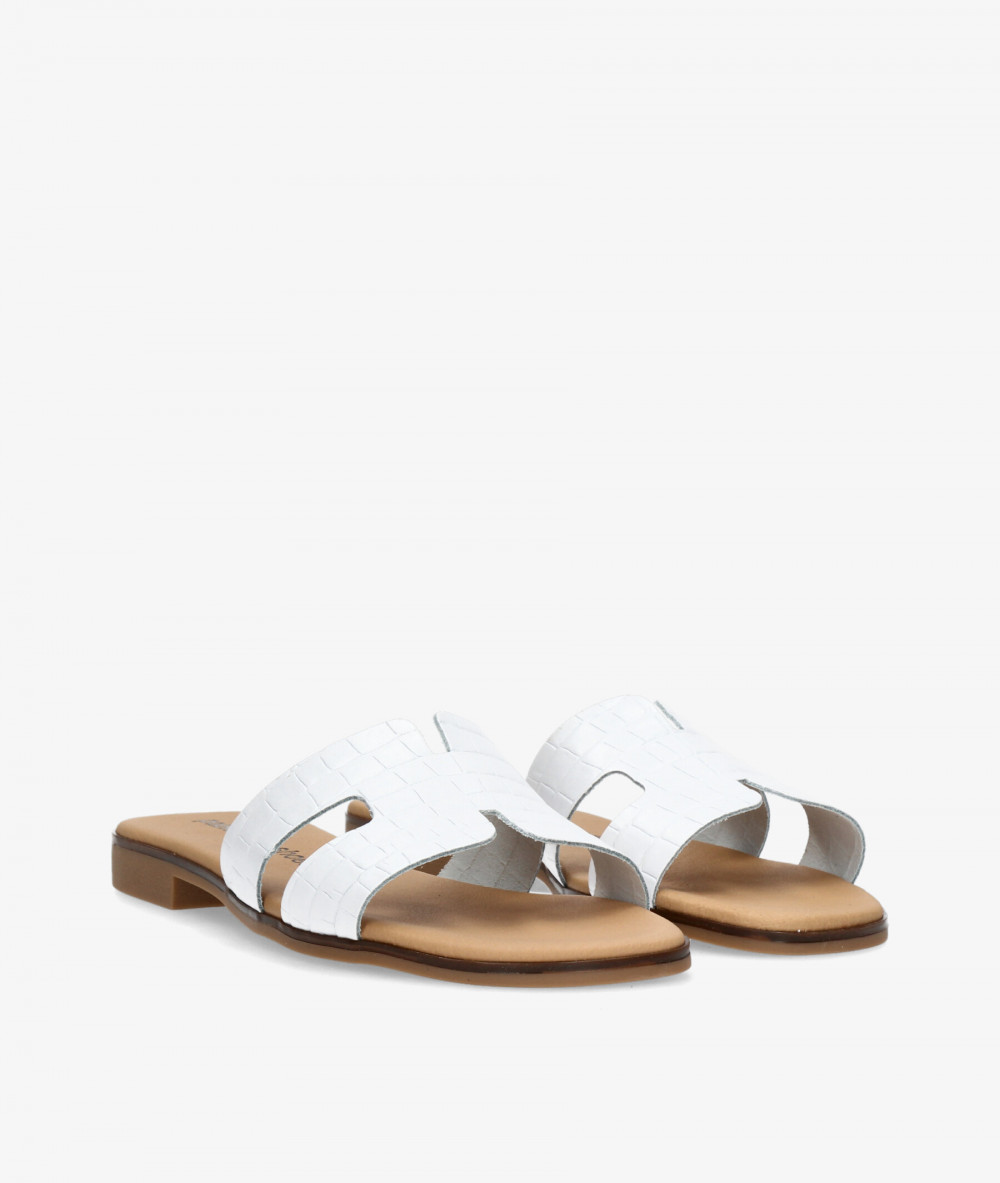 Sandalias pabloochoa.shoes  1842 en blanco coco