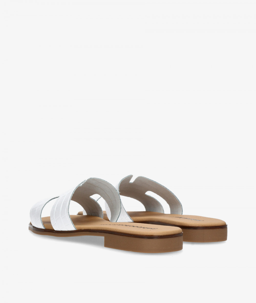 Sandalias pabloochoa.shoes  1842 en blanco coco