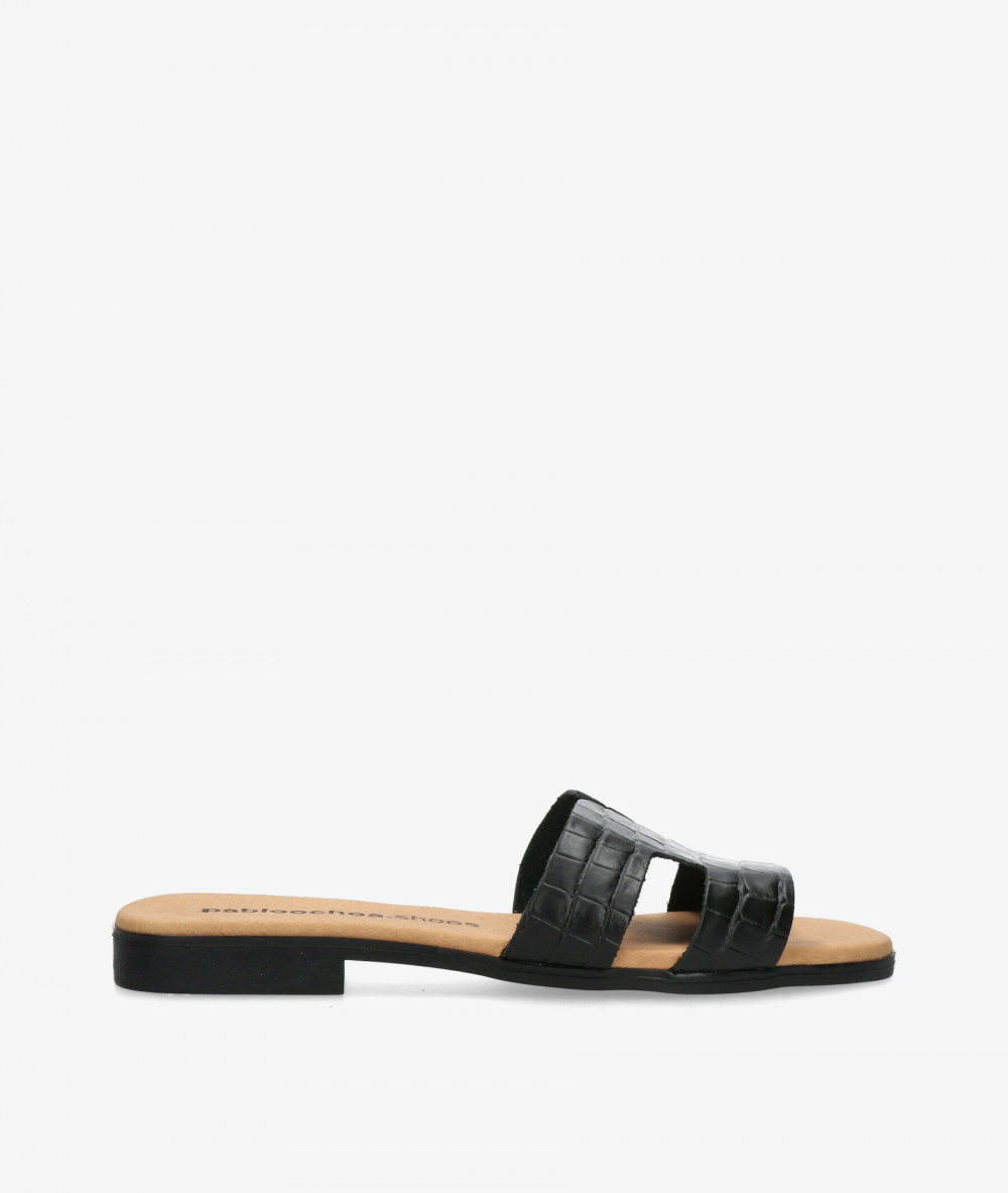 Sandalias pabloochoa.shoes  1842 en coco negro