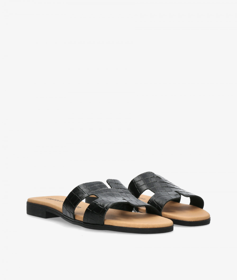 Sandalias pabloochoa.shoes  1842 en coco negro