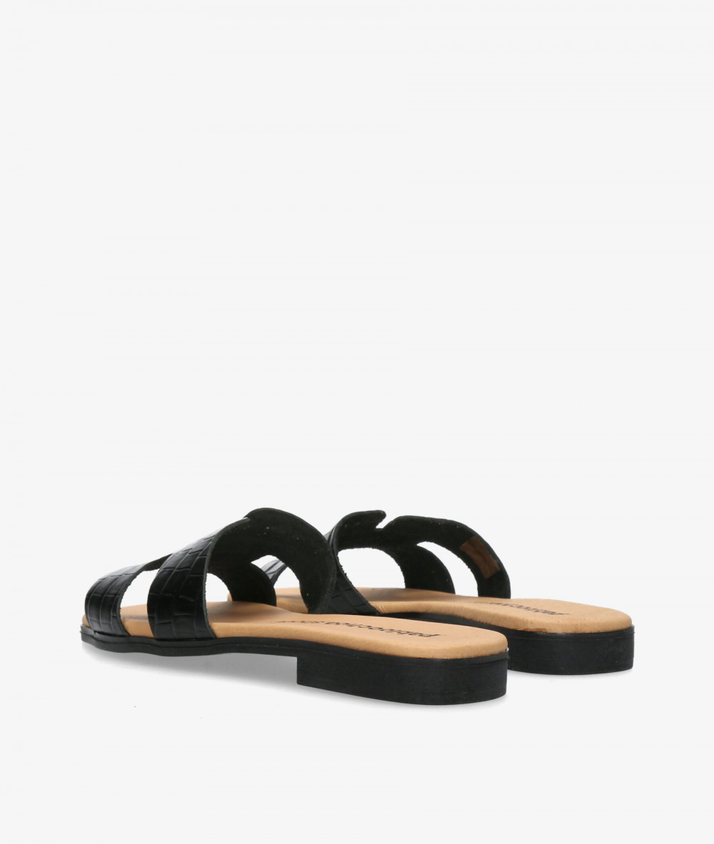 Sandalias pabloochoa.shoes  1842 en coco negro