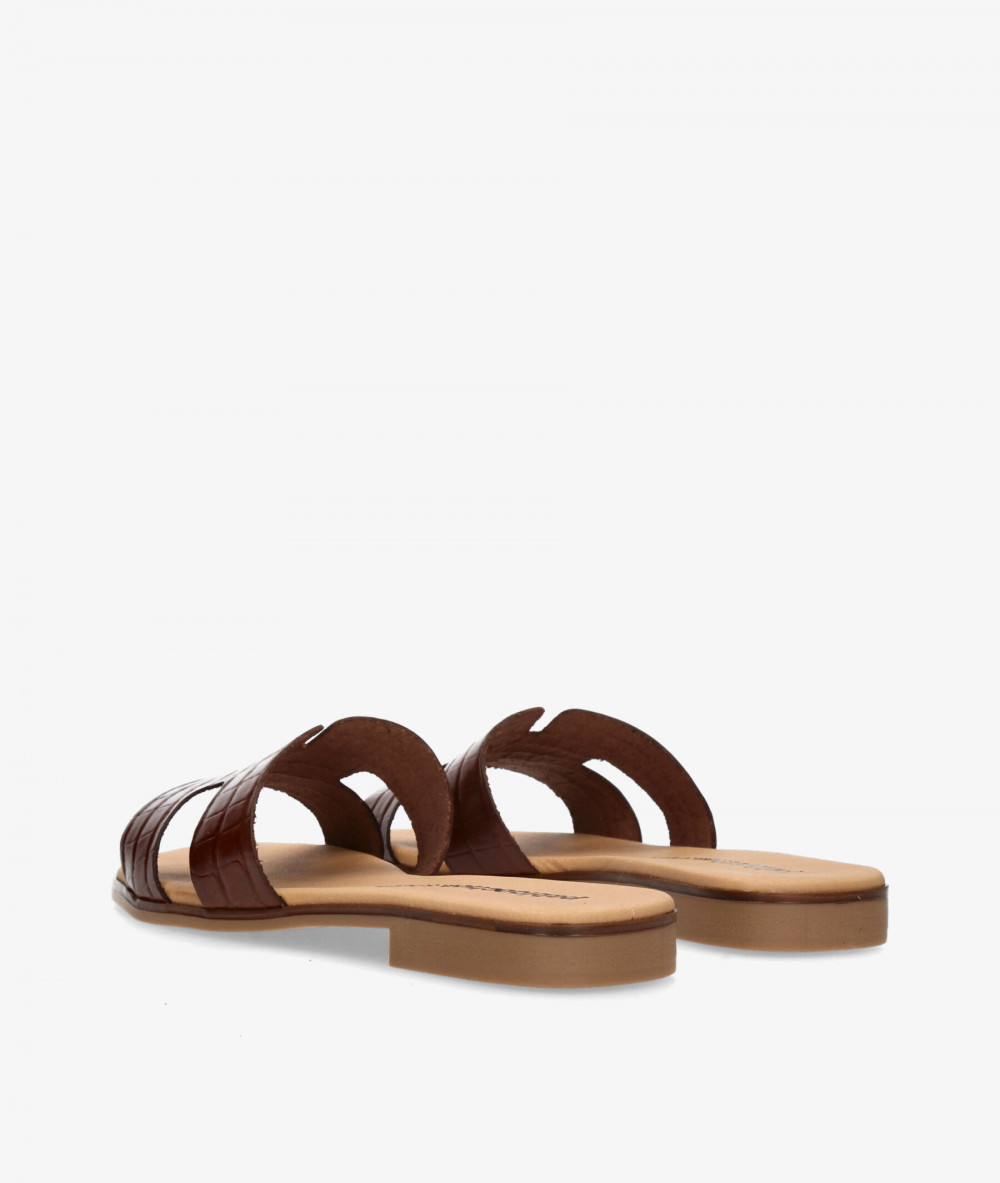 Sandalias pabloochoa.shoes  1842 en coco marrón
