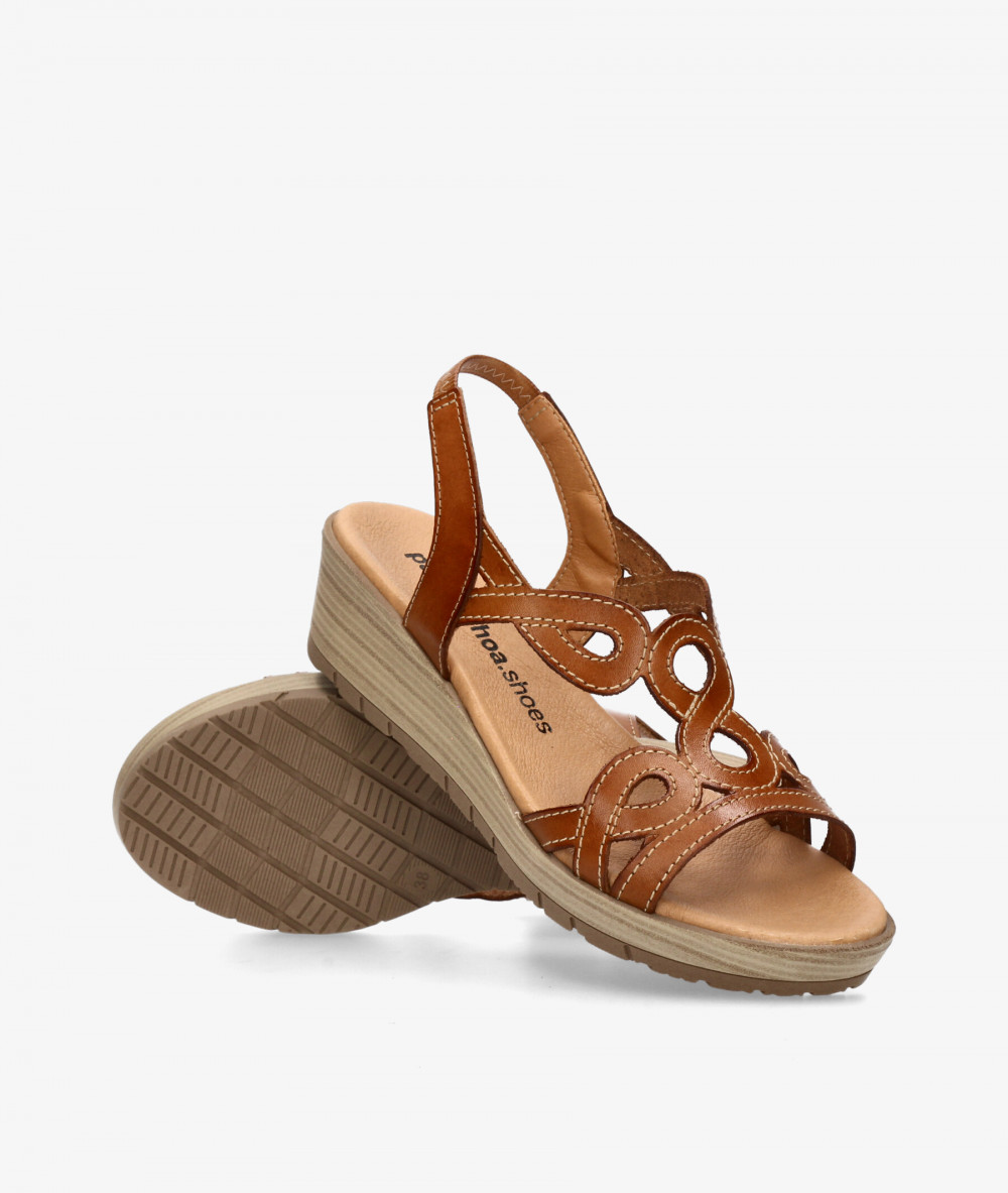 Sandalias pabloochoa.shoes  703 en cuero