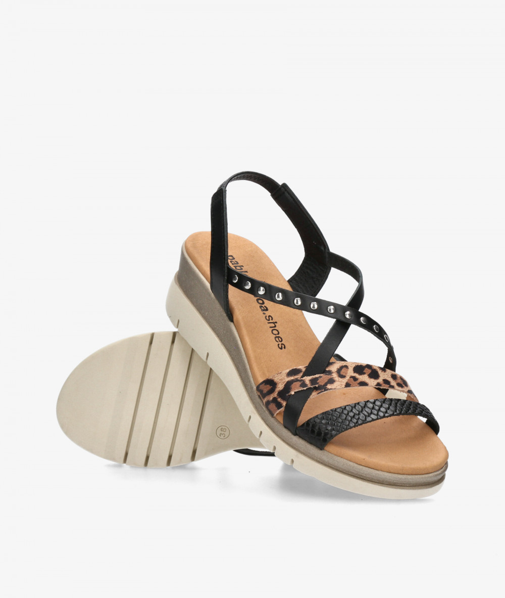 Sandalias pabloochoa.shoes  6016 en negro