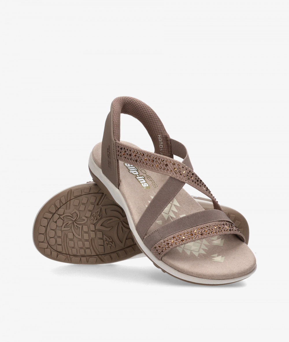 Sandalias Skechers 163574 en nude
