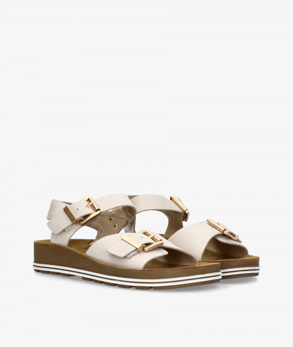 Sandalias St. Gallen  24-03-22918  LEA en hueso