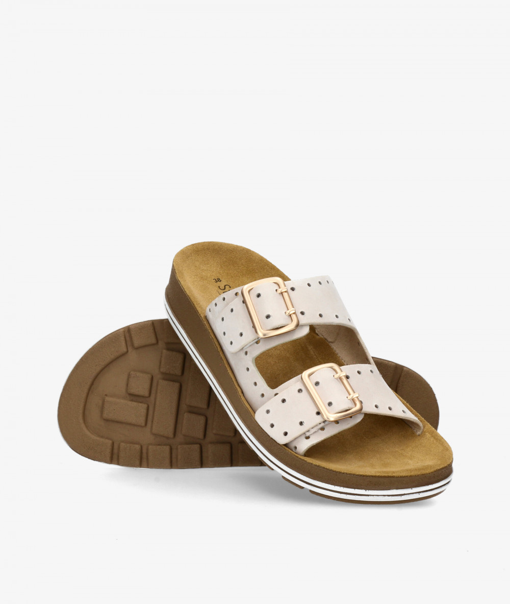 Sandalias St. Gallen  24-03-22919  LARA en hueso