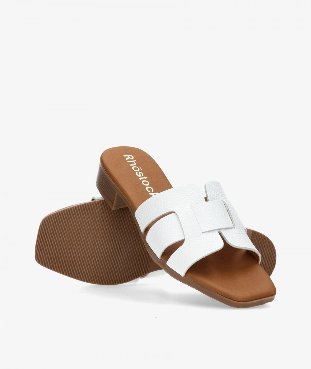 Sandalias Rhostock  5880 en blanco