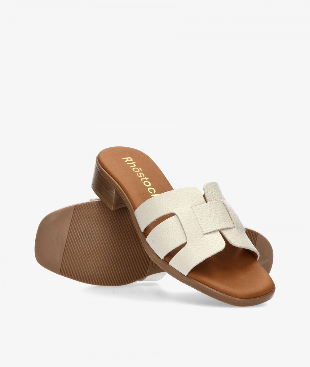 Sandalias Rhostock  5880 en hueso
