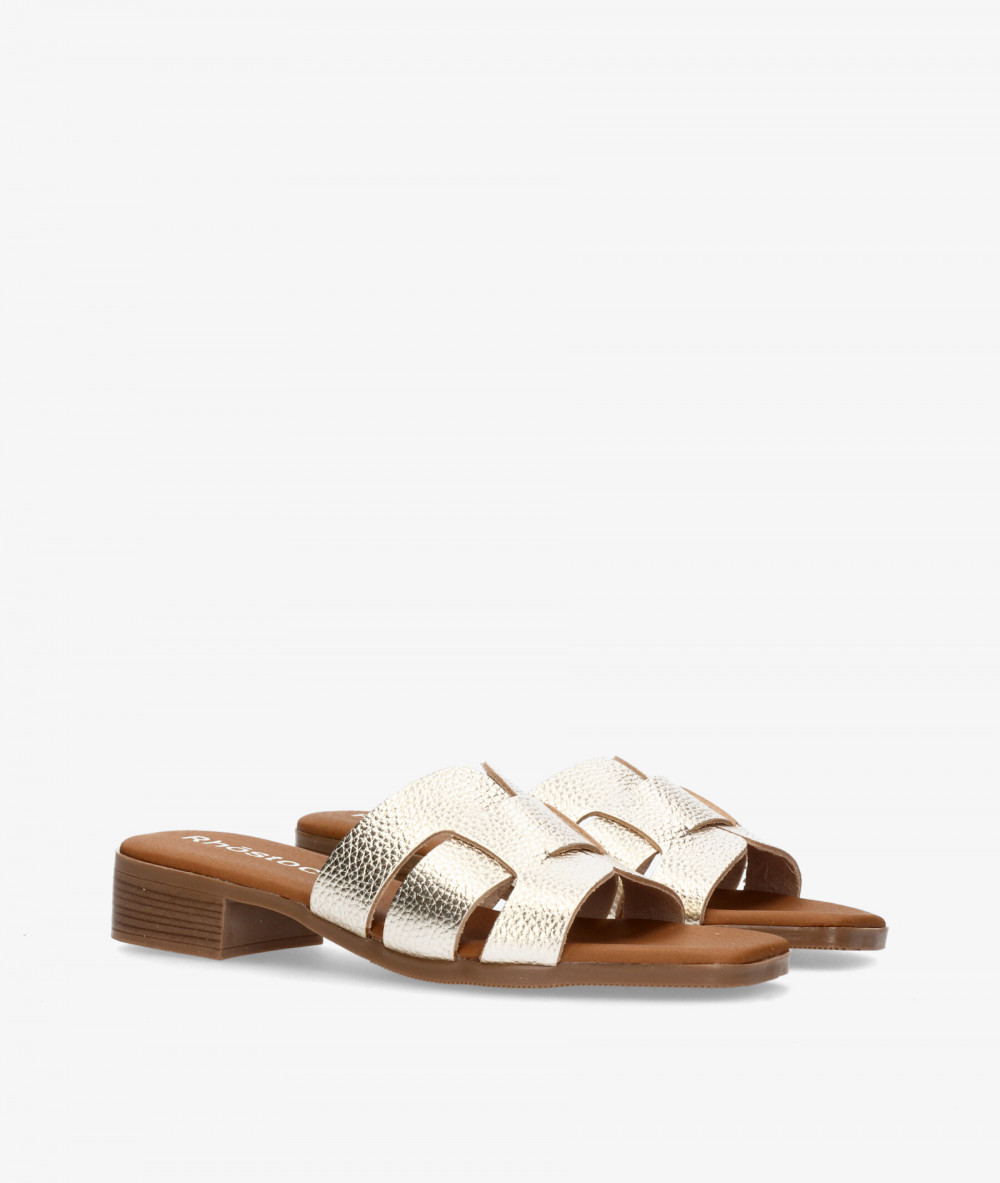 Sandalias Rhostock  5880 en platino