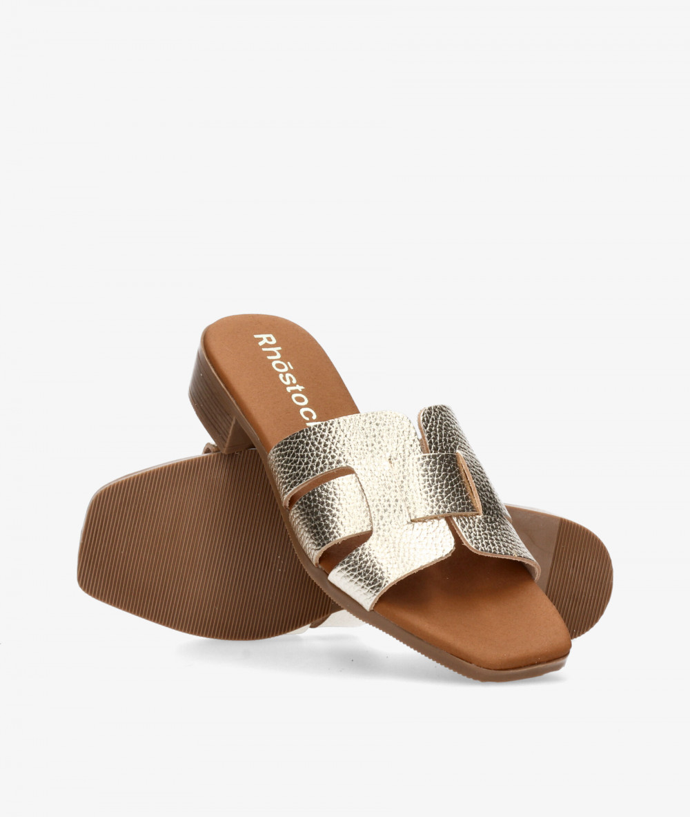 Sandalias Rhostock  5880 en platino