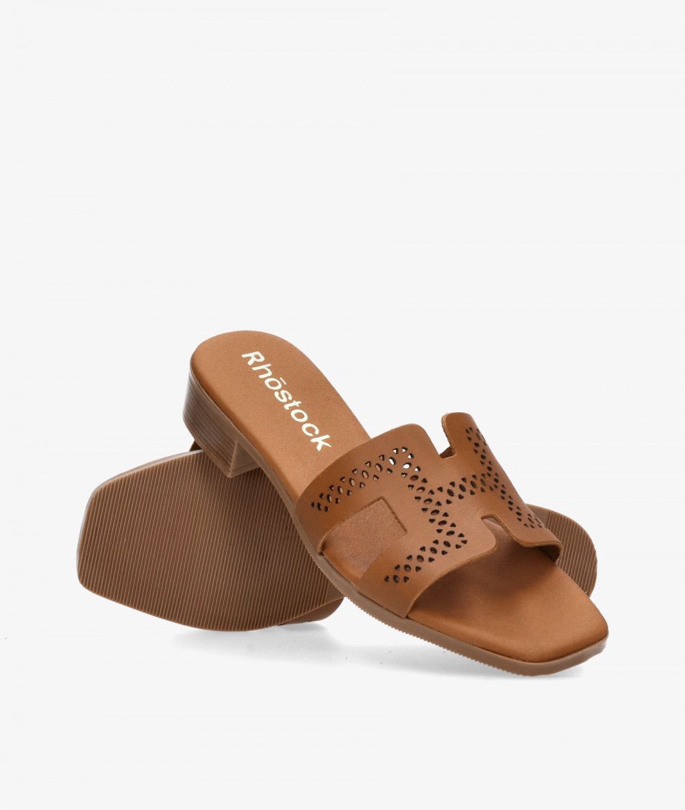 Sandalias Rhostock  5882 en cuero
