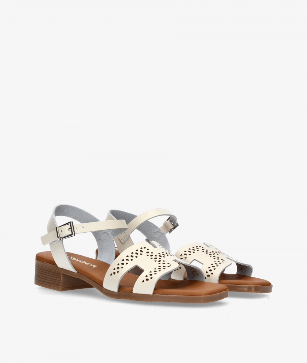 Sandalias Rhostock  5883 en hueso