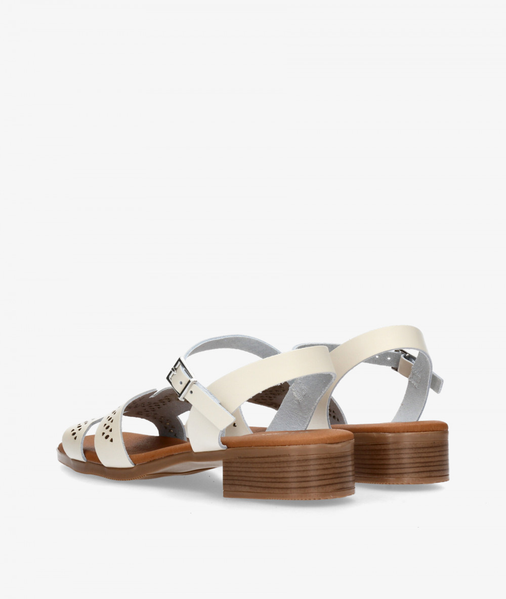 Sandalias Rhostock  5883 en hueso