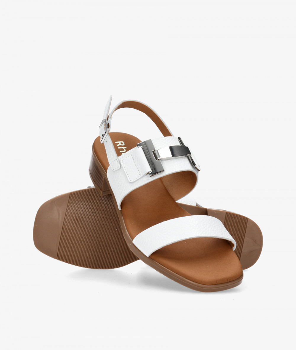 Sandalias Rhostock  5892 en blanco