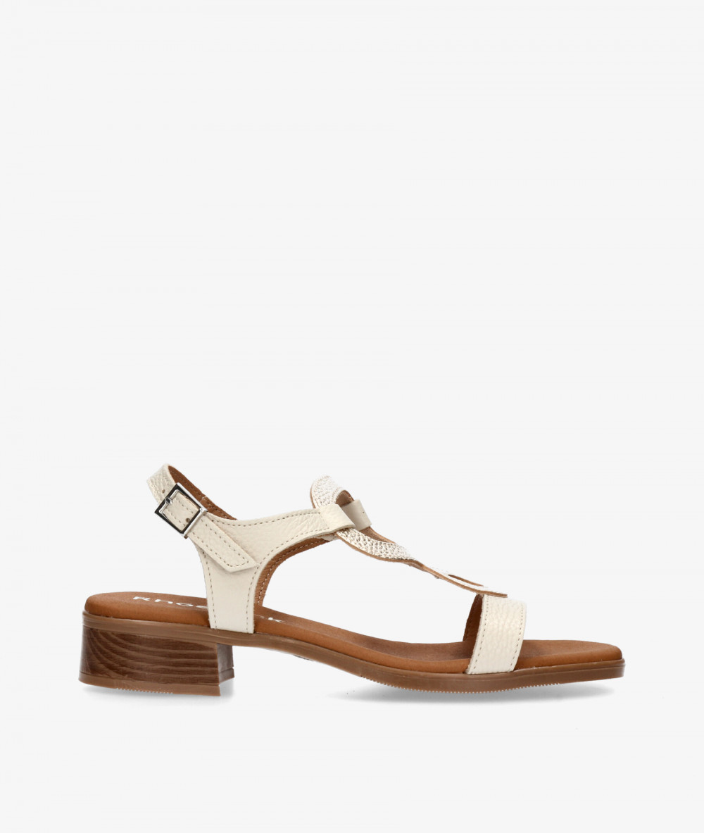 Sandalias Rhostock  5893 en hueso