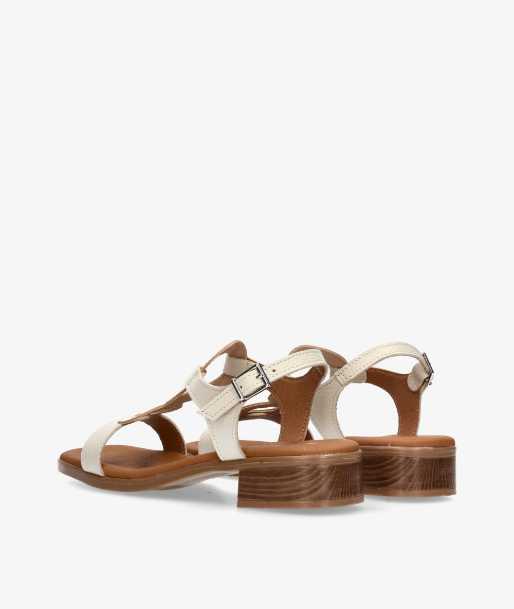 Sandalias Rhostock  5893 en hueso