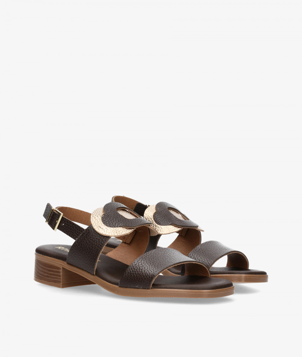 Sandalias Rhostock  5870 en marrón