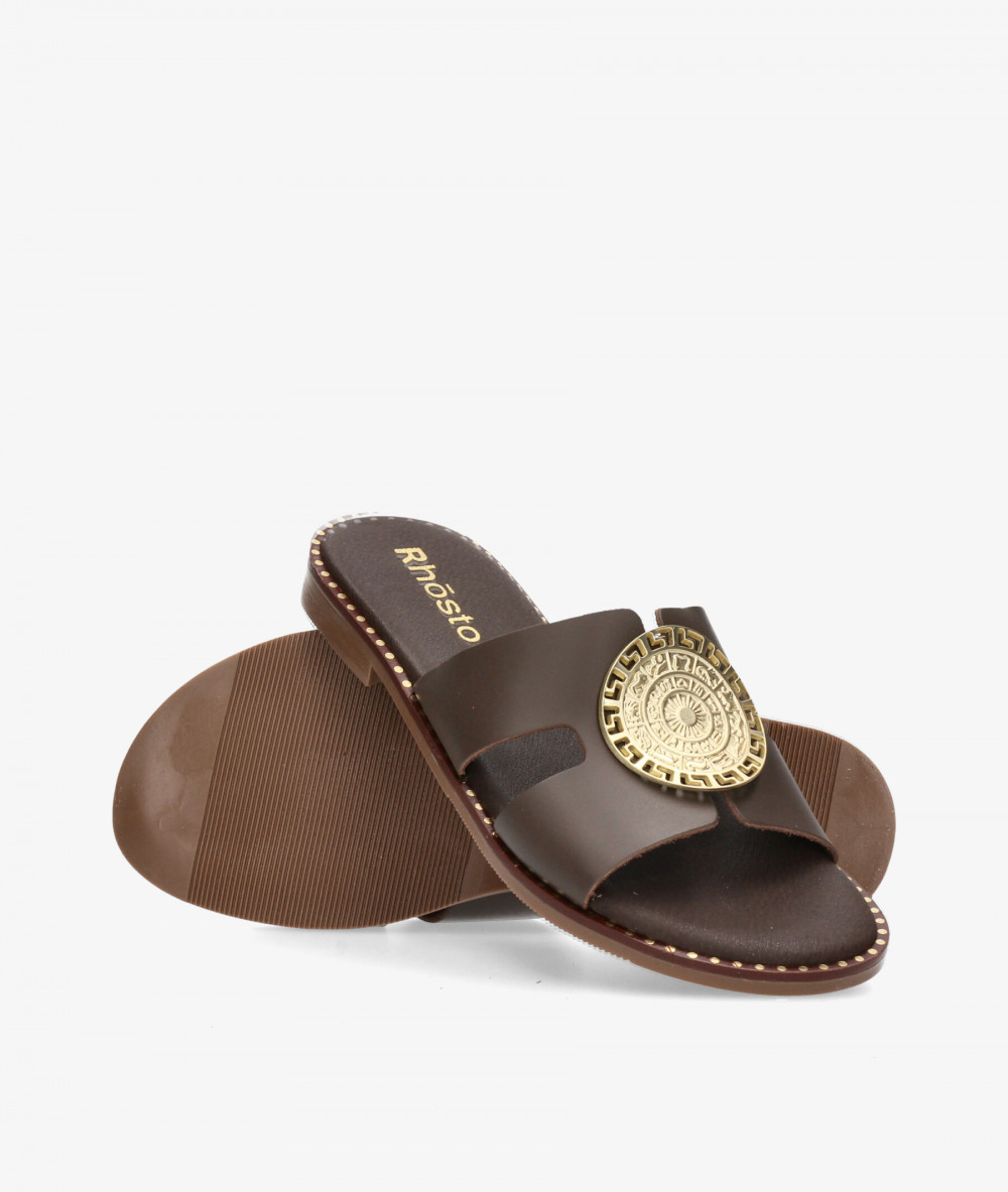 Sandalias Rhostock  5850 en marrón