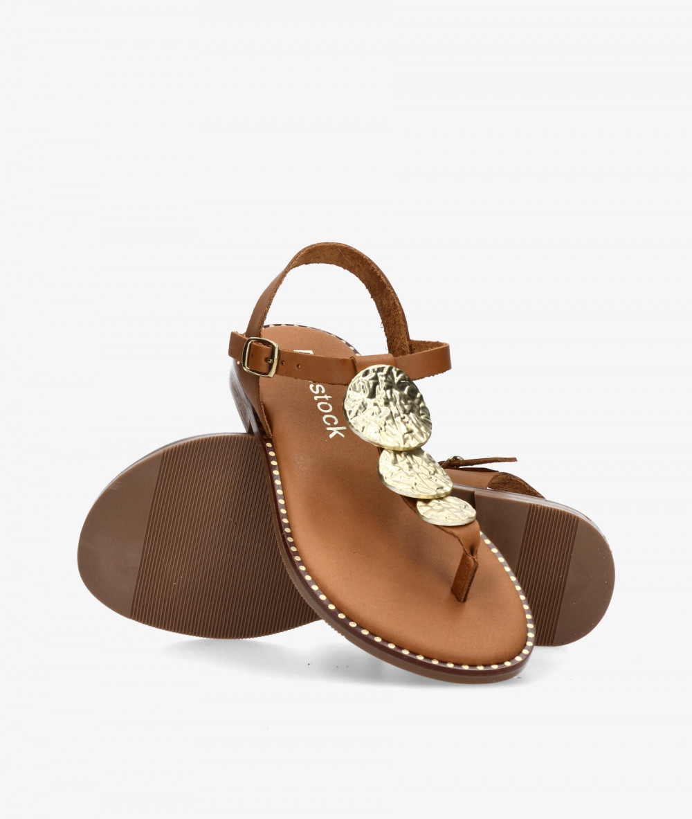 Sandalias Rhostock  5848 en cuero