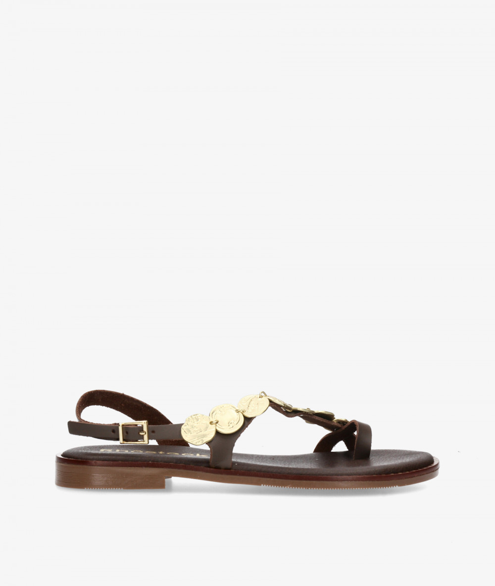 Sandalias Rhostock  5842 en marrón